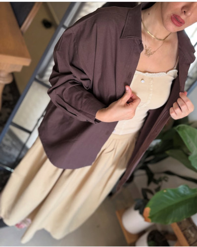 شومیز پشت دکمه، بنددار قواره آزاد زنانه