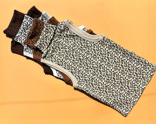 تاپ یقه اسکی پلنگی زنانه